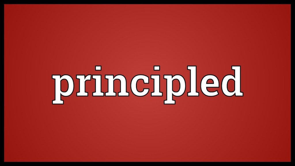 Being Principled