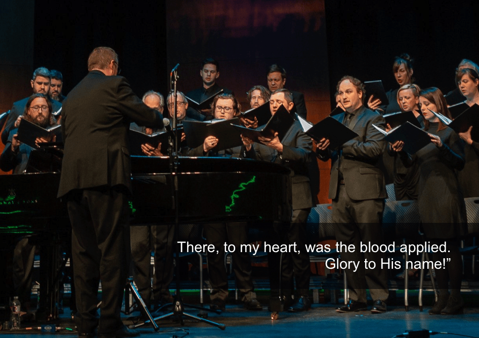 There, to my heart, was the blood applied. Glory to His name!”